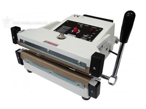 Hand press impulse sealer- double side sealing